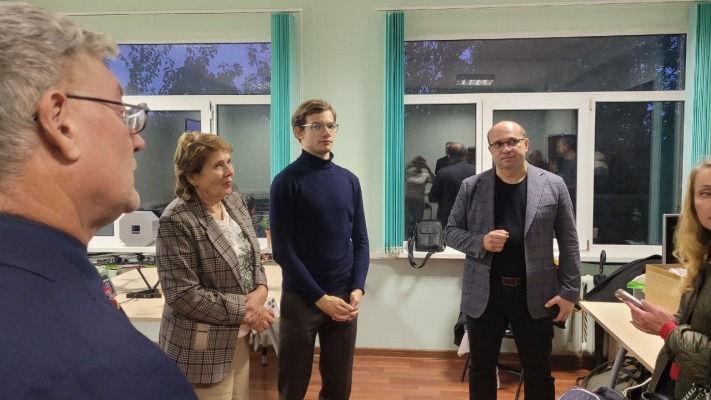 Під час спілкування з учасниками студентського «Стартап-інкубатора»